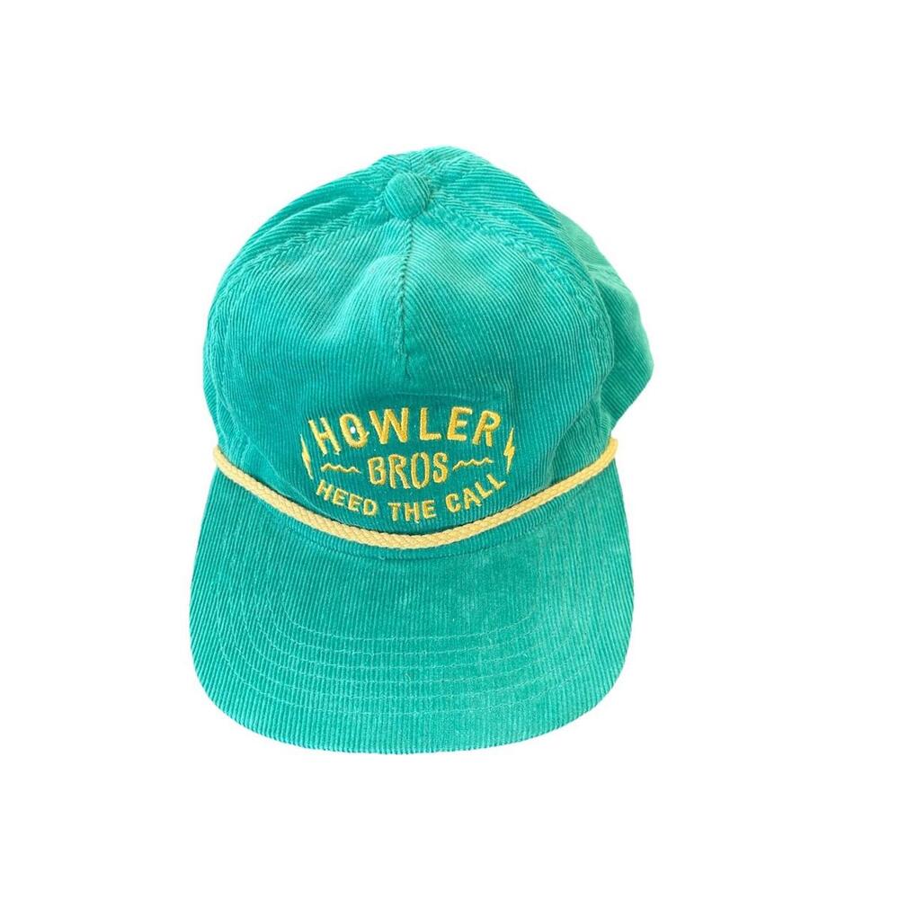 Howler Brothers Heed‎ The Call Rope Hat Snapback Corduroy Green One Size H94